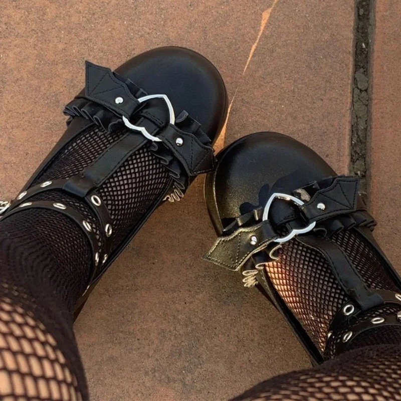 Women'S Shoes Popular - New Sweet Heart Buckle Wedges Mary