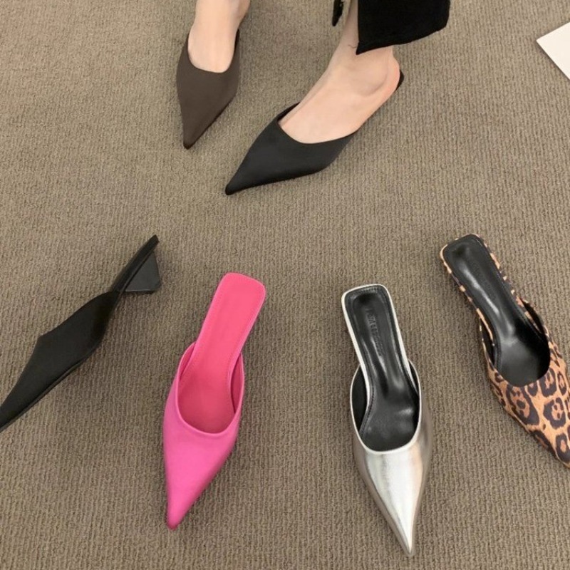 Mule Slip On - New Luxury Pointed Toe Women Mules