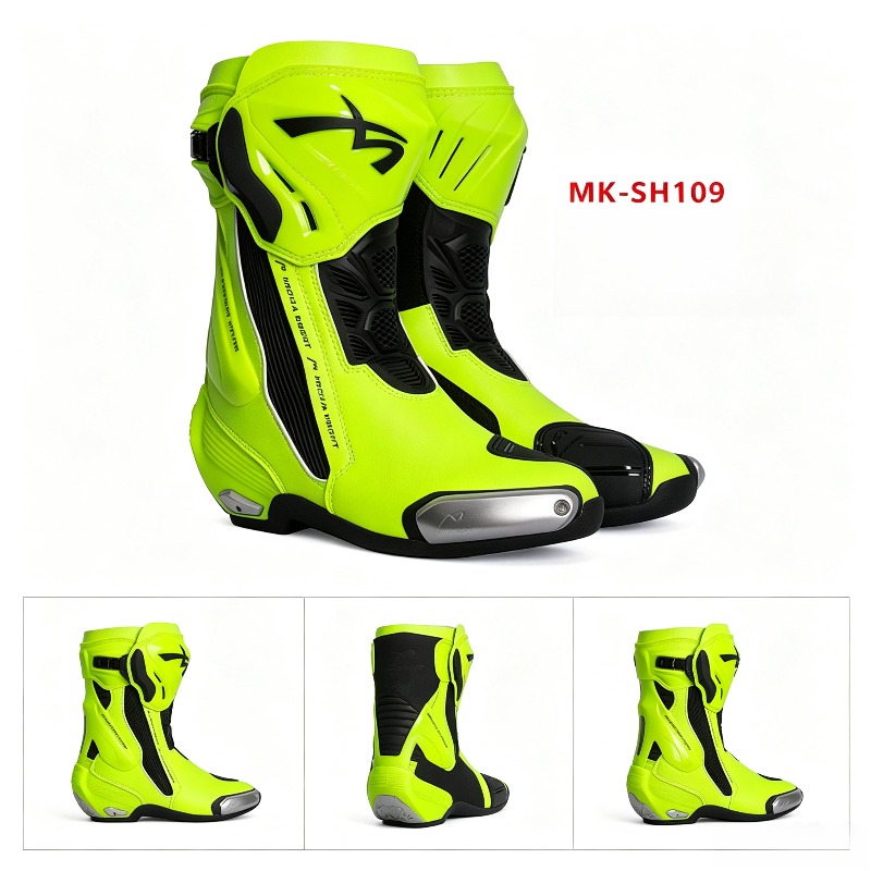 Women Shoes Mk - BENKIA MK-SHW109 Motorcycle Track Riding Boots