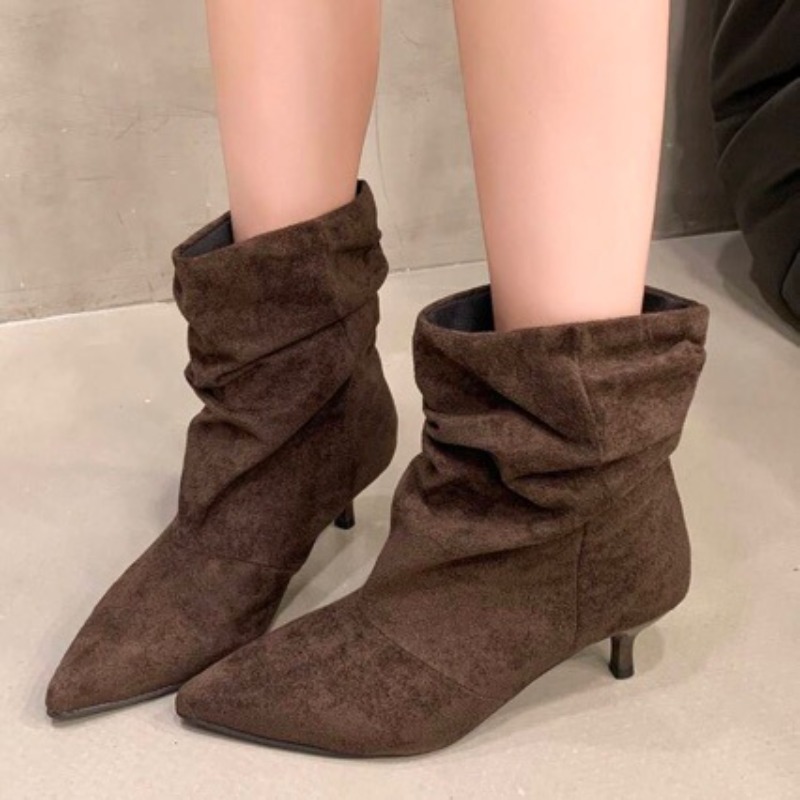 Women'S Shoes Chelsea - Brown Retro Elegant Designer Ankle Boots