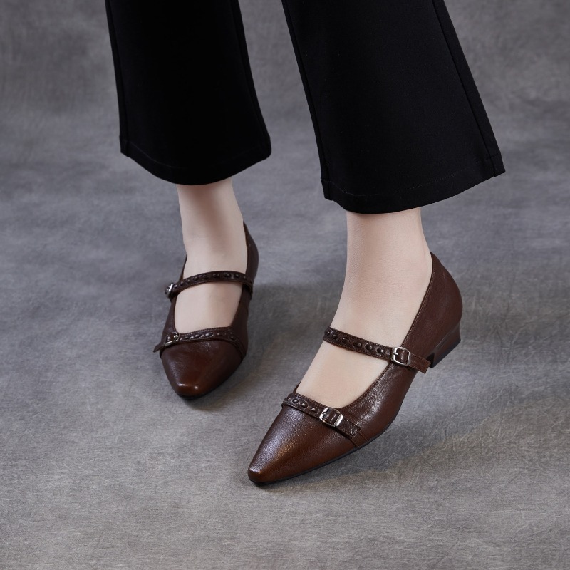 Brown Black Korea Women Flats  - Women Shoes Black 评论和价格