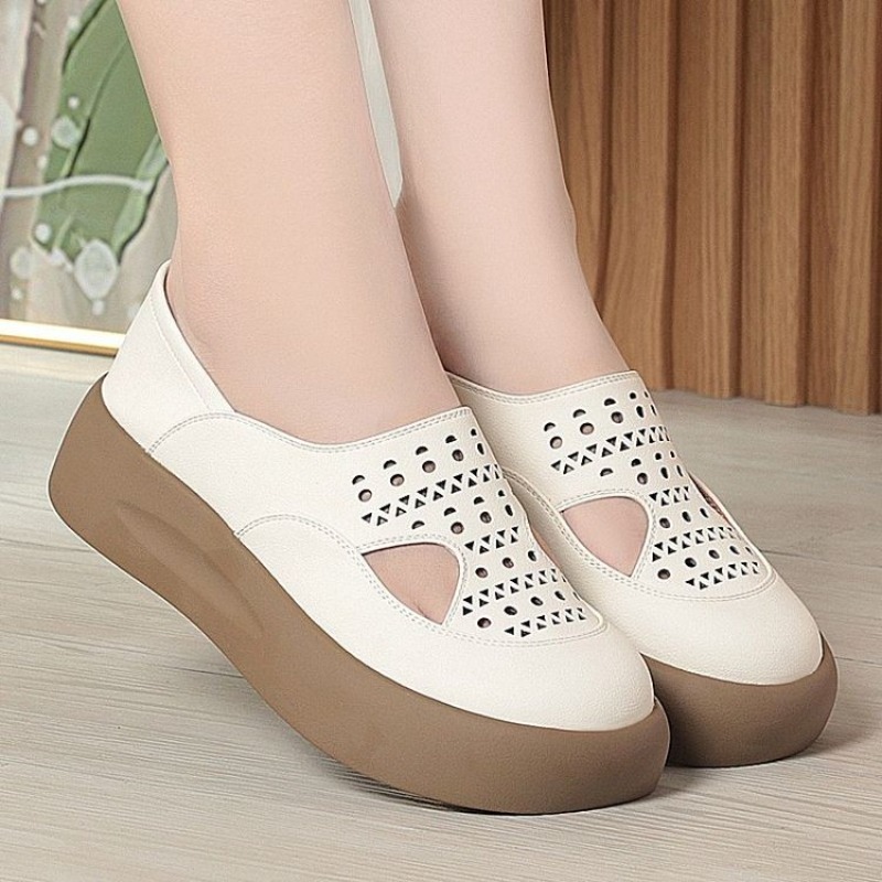 Women Hollow Cutout Platform S - Women Shoes For Walking 评论和价格