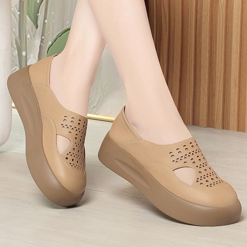 Women Hollow Cutout Platform S - Women Shoes For Walking 评论和价格