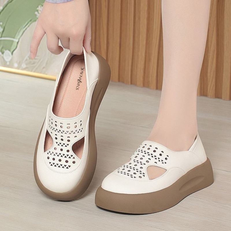 Women Hollow Cutout Platform S - Women Shoes For Walking 评论和价格