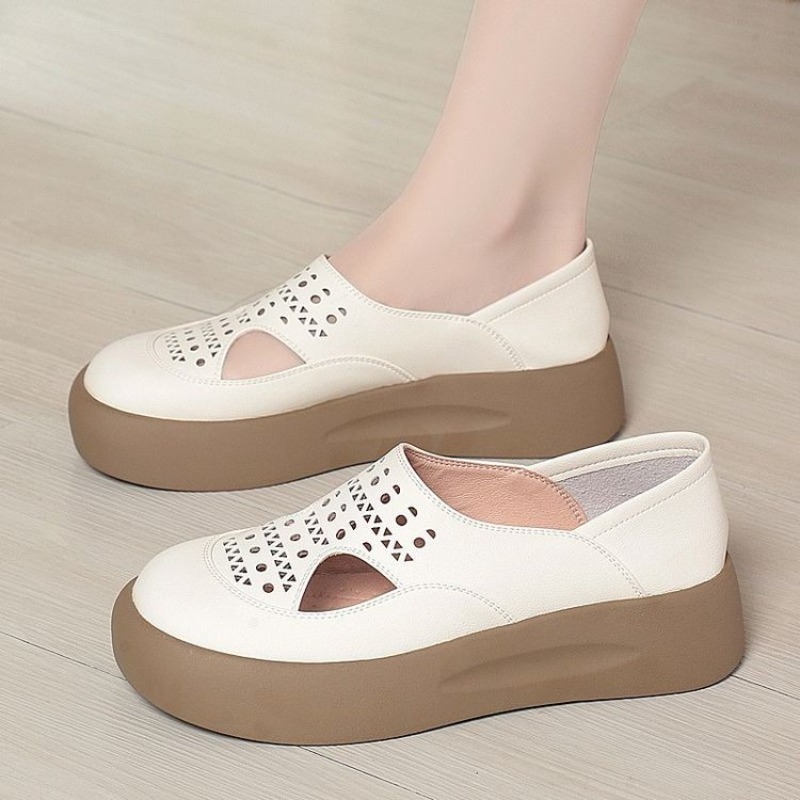 Women Hollow Cutout Platform S - Women Shoes For Walking 评论和价格