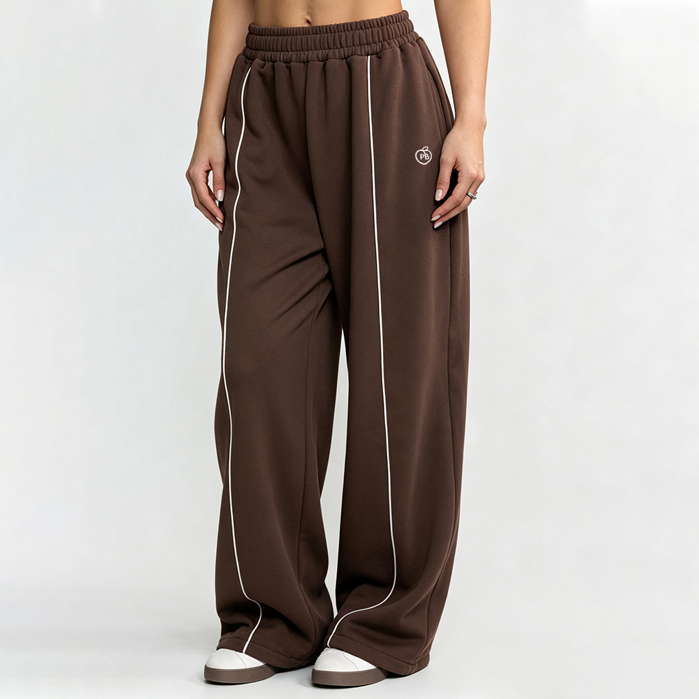 Bum Striped Baggy Pants Wide L - Women Shoes Joggers 评论和价格