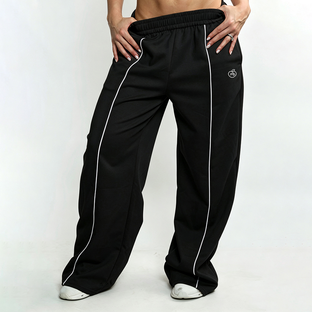 Bum Striped Baggy Pants Wide L - Women Shoes Joggers 评论和价格