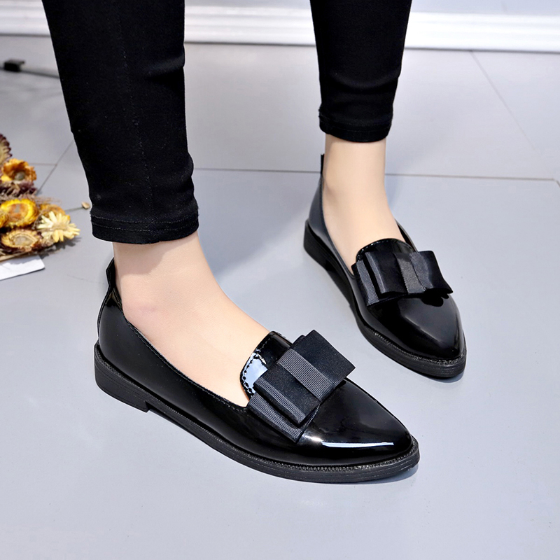 Black/ Wine Red Patent Leather - Women Shoes Black 评论和价格