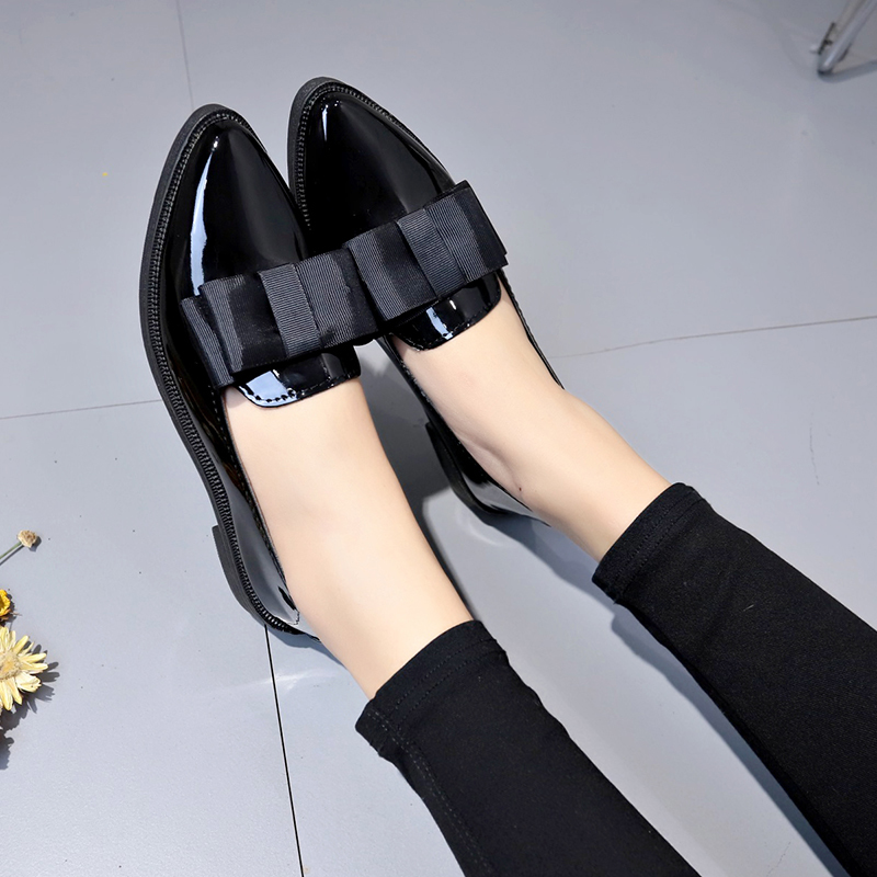 Black/ Wine Red Patent Leather - Women Shoes Black 评论和价格