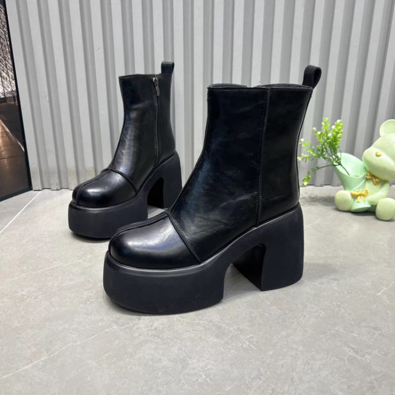Women's Short Boots Thick Bott - Women'S Shoes Chelsea 评论和价格
