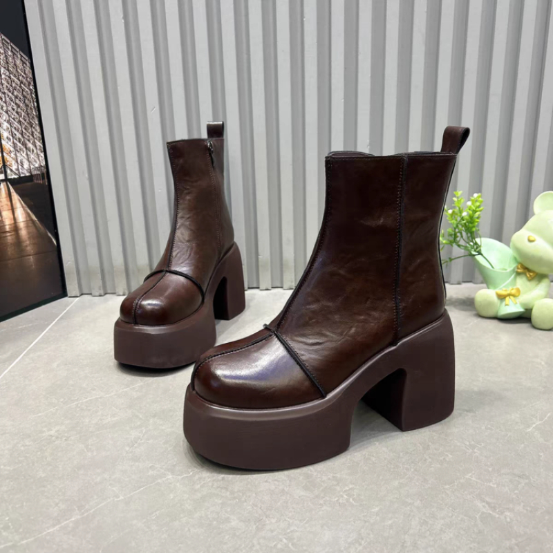 Women's Short Boots Thick Bott - Women'S Shoes Chelsea 评论和价格