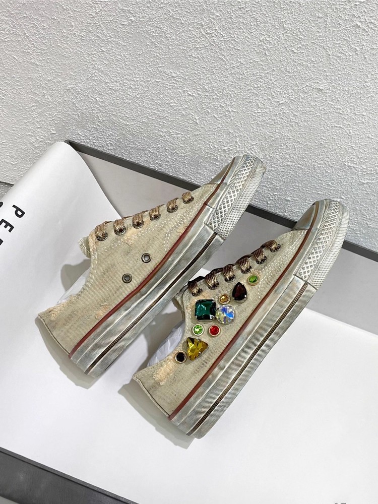 Vintage Women Low Cut Lace Up  - Women Shoes Joggers 评论和价格