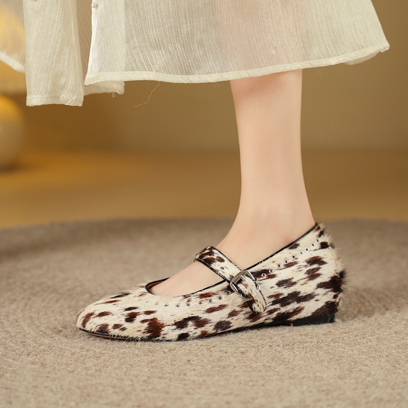 Hot Sale Leopard Horsehair Aut - Women Shoes Mk 评论和价格