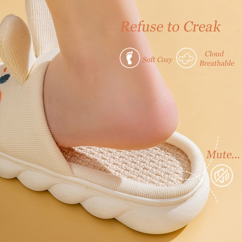 Home Linen Slipper for Women C - Women Shoes Black 评论和价格