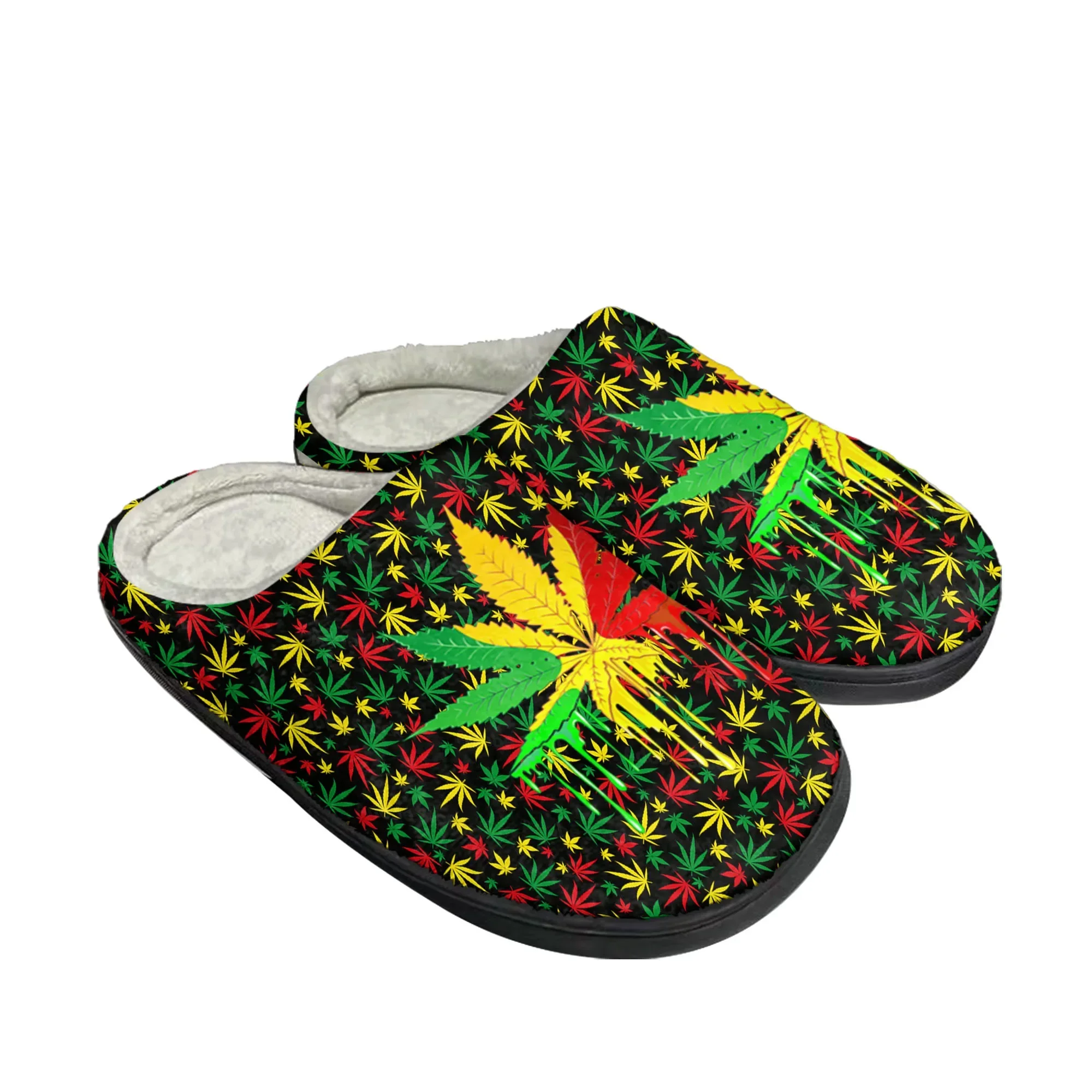 Leaf Weed Rasta Marijuana Red  - Women'S Shoes Yellow 评论和价格