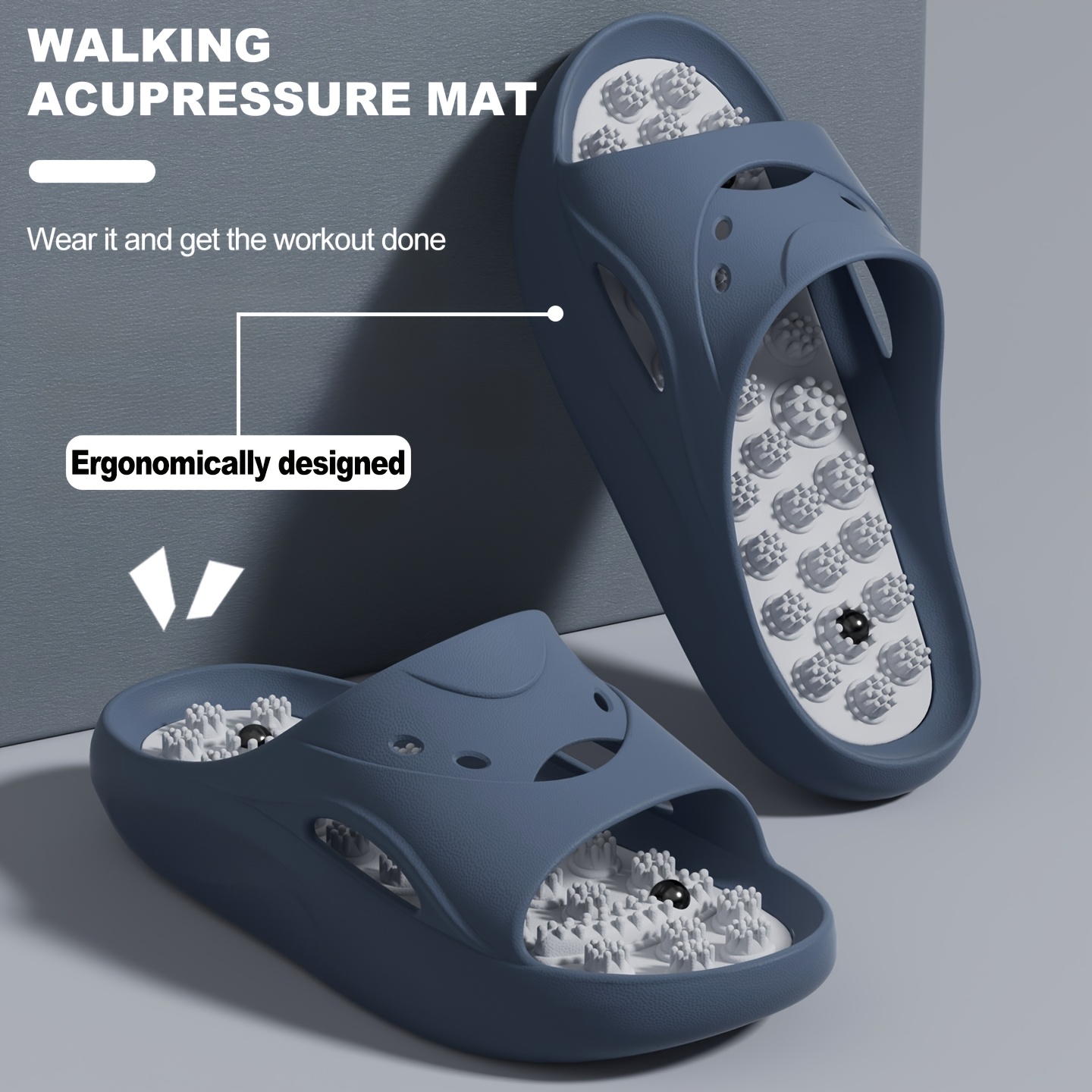 Women Men EVA Massage Slippers - Mule Slip On 评论和价格