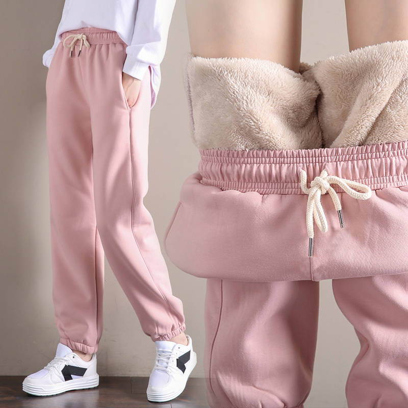 Women High Waist Fleece Lined  - Women Shoes Joggers 评论和价格
