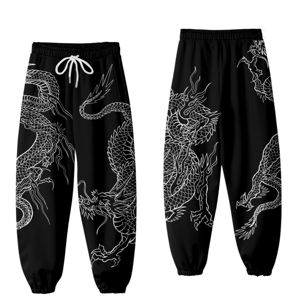 Anime Dragon 3D Sweatpants Fas - Women Shoes Joggers 评论和价格
