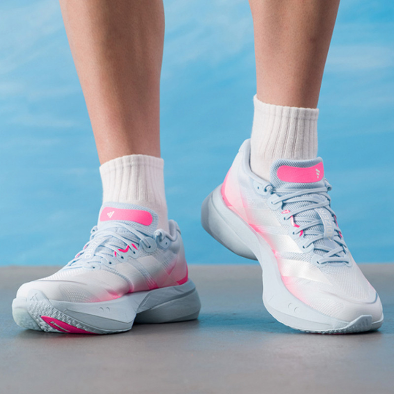 New Adidas Pink White Blue Run - Women'S Shoes Pink Adidas 评论和价格