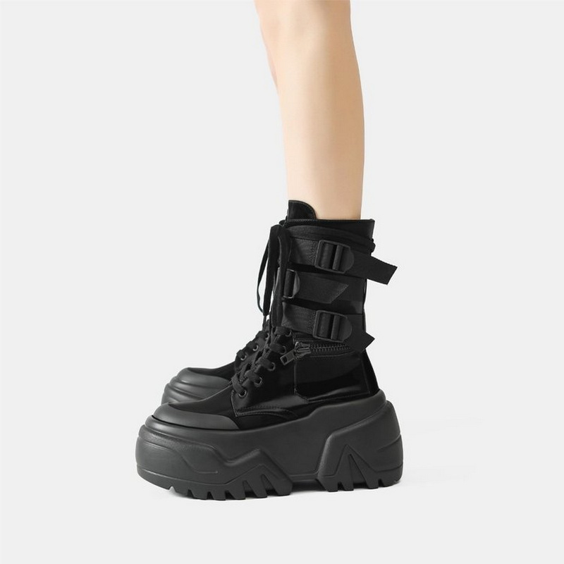 Hot Fashion Women Chunky Platf - Women Shoes Size Chart 评论和价格