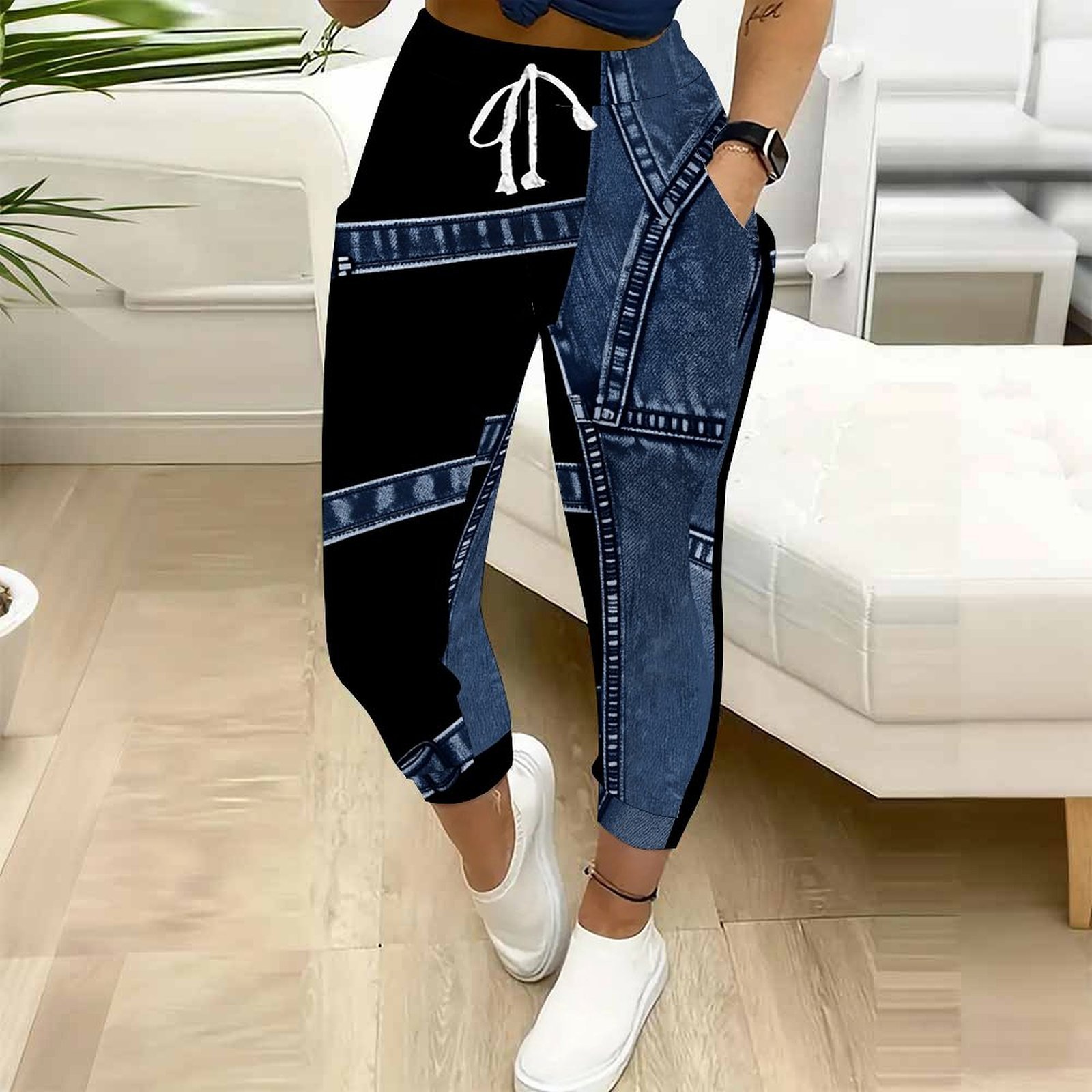 Women Block Joggers Drawstring - Women Shoes Joggers 评论和价格