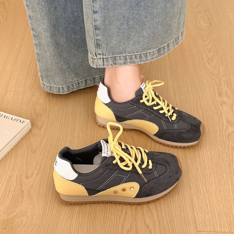 Retro Color Block Sneakers Wom - Women Shoes For Walking 评论和价格