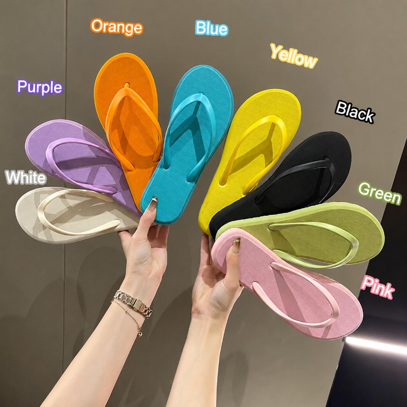 Cute Solid Color Women Flip Fl - Women Shoes For Walking 评论和价格