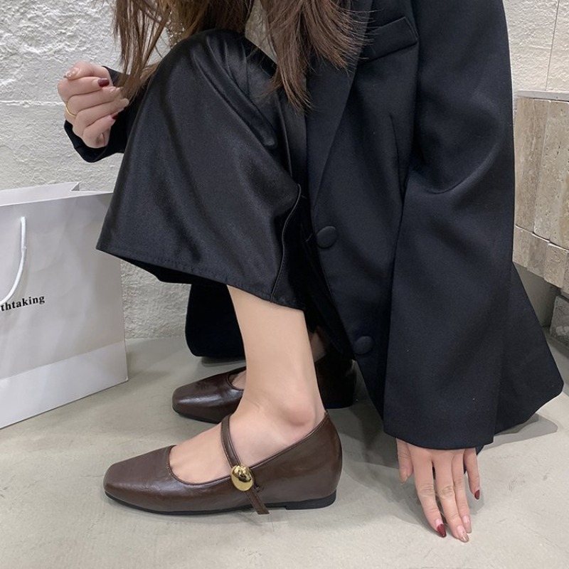 Ultra-Soft Leather Black Flats - Women Shoes Black 评论和价格