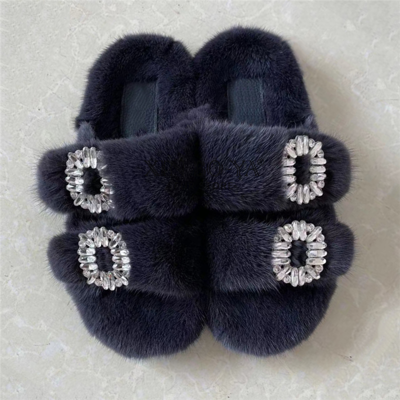 Mink Slippers Winter Women's S - Women Shoes Mk 评论和价格