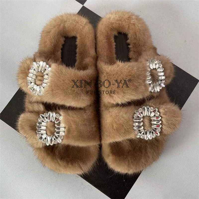 Mink Slippers Winter Women's S - Women Shoes Mk 评论和价格
