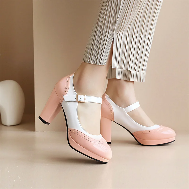 Yellow Mixed Color Platform Ma - Patent Leather Pump 评论和价格