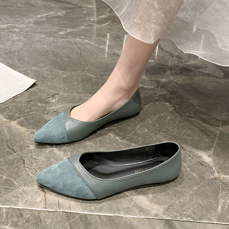 Flat black leather shoes for w - Women Shoes Black 评论和价格