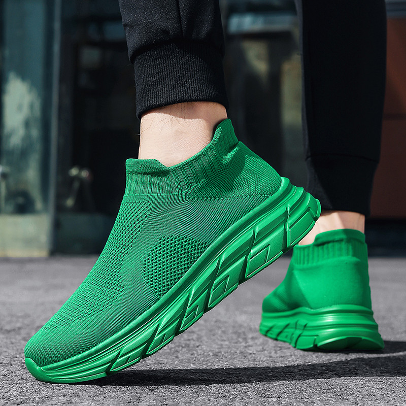 Fashion Green Men Sock Sneaker - Women Shoes Qc 评论和价格
