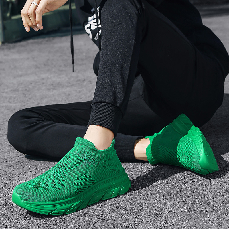 Fashion Green Men Sock Sneaker - Women Shoes Qc 评论和价格