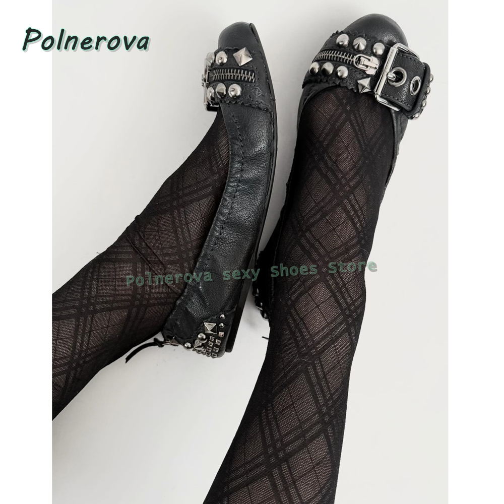 Rivet Belt Buckle Mary Jane Sh - Women Shoes Size Chart 评论和价格