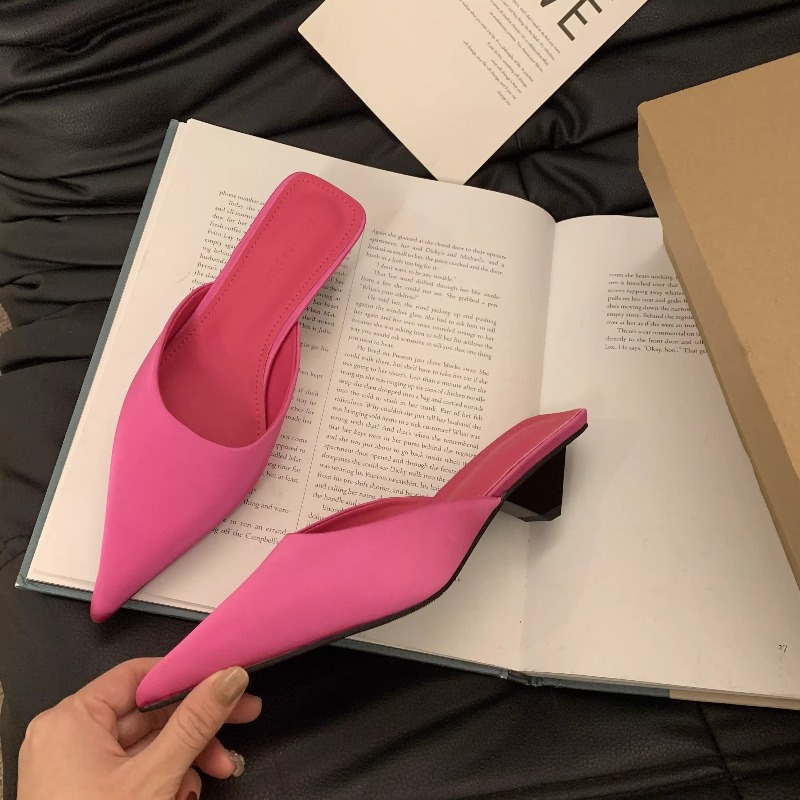 New Luxury Pointed Toe Women M - Mule Slip On 评论和价格