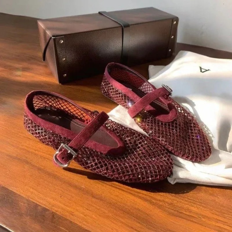 Hollow Rhinestone Baotou Sanda - Mule Slip On 评论和价格