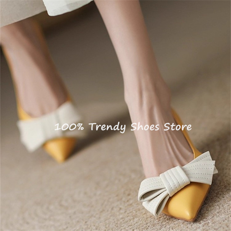 Butterfly Knot Decor Women Sli - Women Shoes Sandals 评论和价格