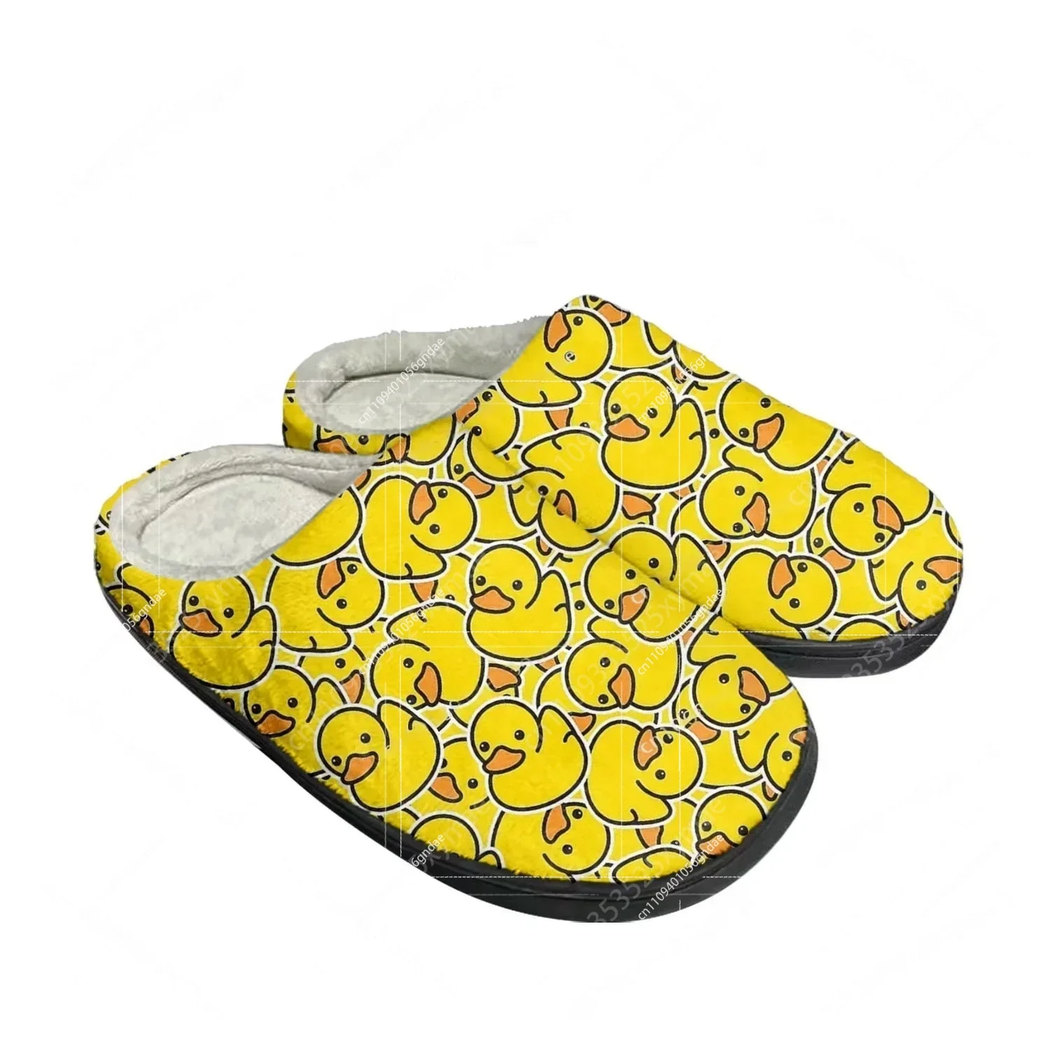 Yellow Duck Print Plush Cotton - Women'S Shoes Yellow 评论和价格