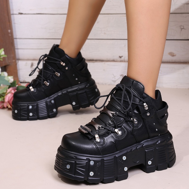 New Women Shoes Punk Style Lac - Women Shoes Size Chart 评论和价格