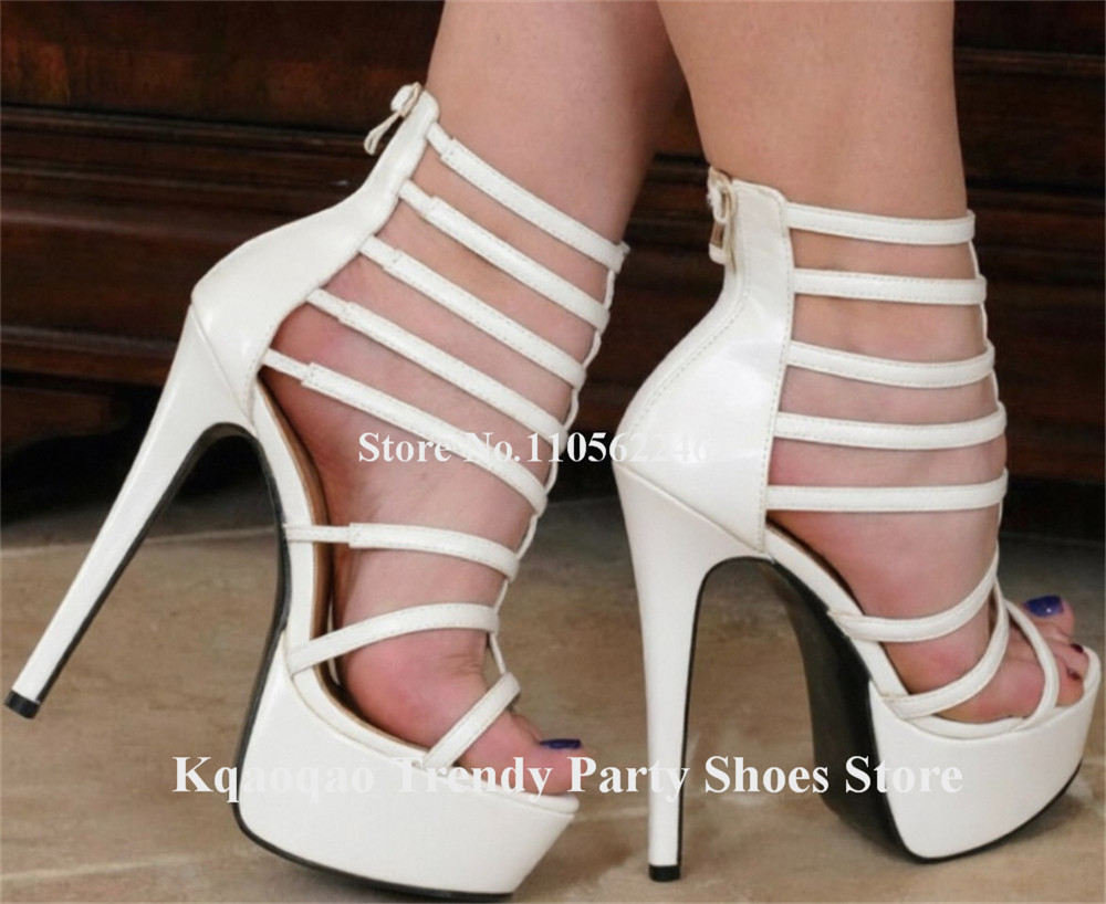 Kqaoqao Sexy Straps Cross Stil - Women'S Shoes Yellow 评论和价格