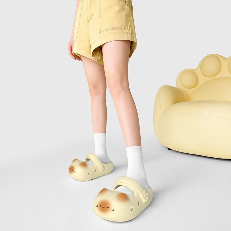 New creative black cat slipper - Mule Slip On 评论和价格