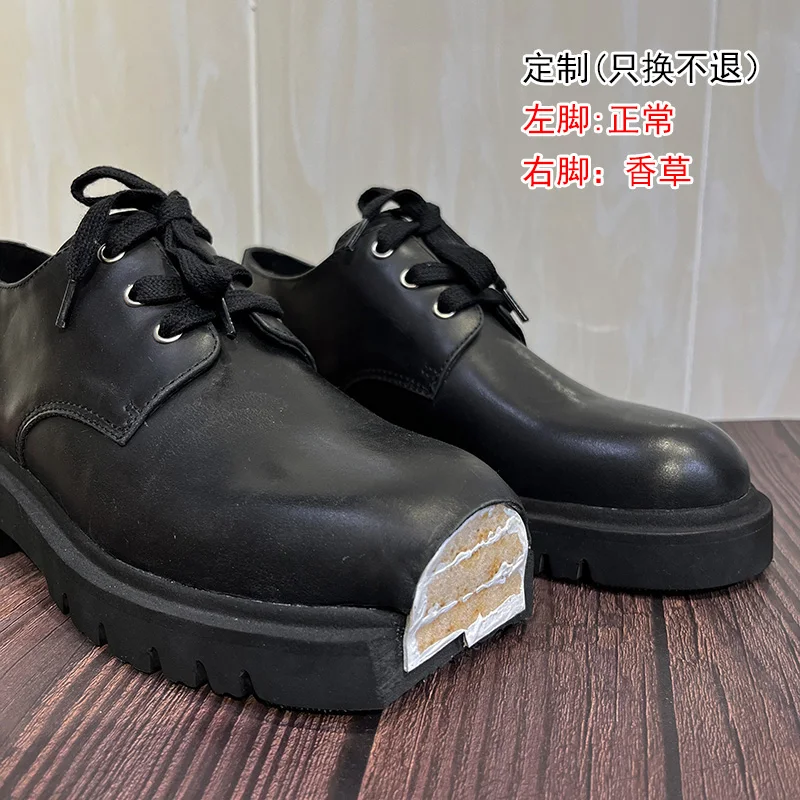 Cake Thick Bottom Derby Shoes  - Women Shoes Black 评论和价格